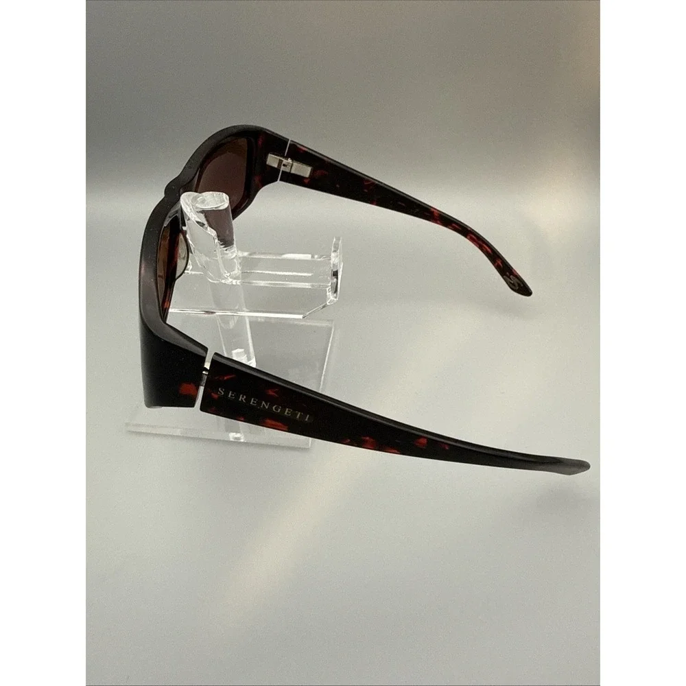Serengeti Alba Authentic Polarized  Brown Tortoise 🔥 Wrap Sunglasses Vintage